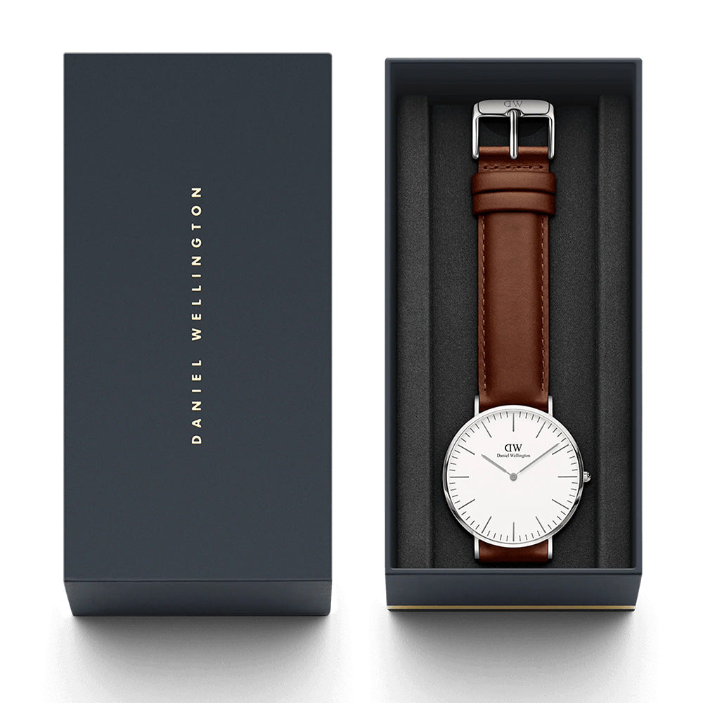 Daniel Wellington Watches Classic 2-Hand 40mm Leather Band