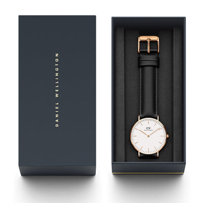 Daniel Wellington Watches Classic 2-Hand 36mm Leather Band