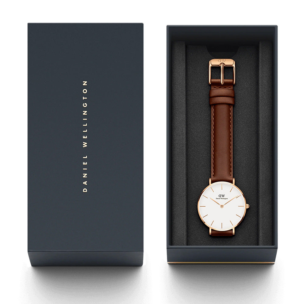 Daniel Wellington Watches Petite 2-Hand 28mm Leather Band