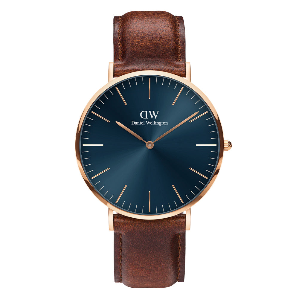 Daniel Wellington Watches Classic 2-Hand 40mm Leather Band