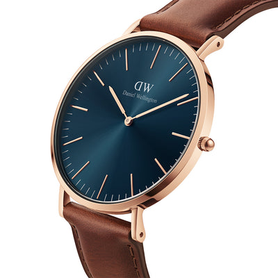 Daniel Wellington Watches Classic 2-Hand 40mm Leather Band