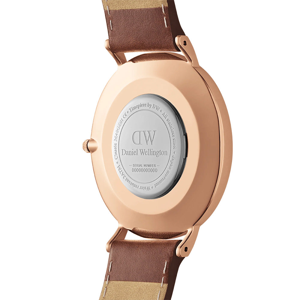 Daniel Wellington Watches Classic 2-Hand 40mm Leather Band