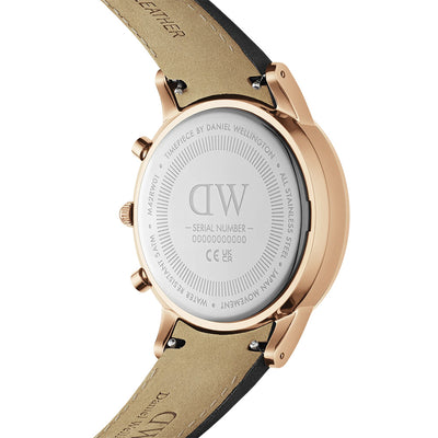 Daniel Wellington Watches Iconic Chronograph 42mm Leather Band