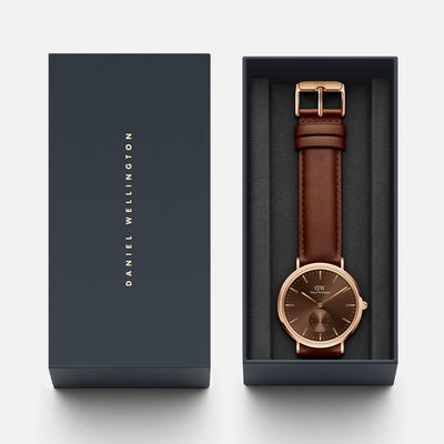 Daniel Wellington Watches Classic 2-Hand 40mm Leather Band