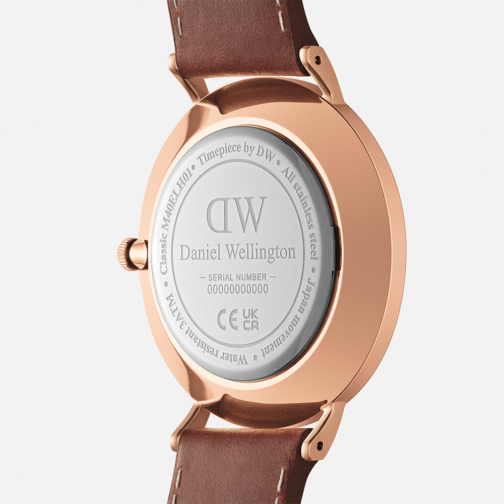 Daniel Wellington Watches Classic 2-Hand 40mm Leather Band