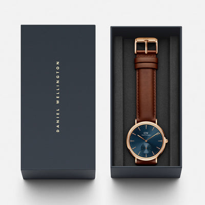 Daniel Wellington Watches Classic 2-Hand 40mm Leather Band