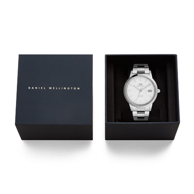 Daniel Wellington Watches Iconic 3-Hand 40mm Stainless Steel Band