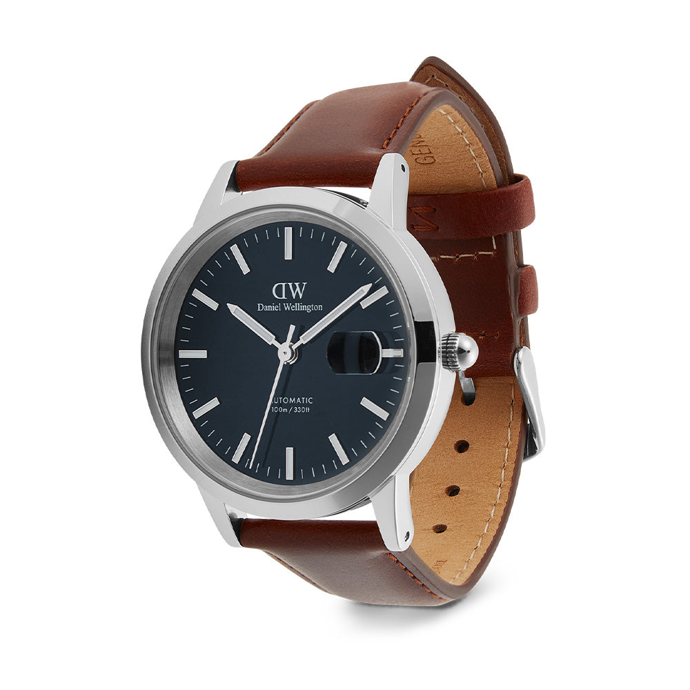 Daniel Wellington Watches Iconic 3-Hand 40mm Leather Band