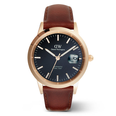 Daniel Wellington Watches Iconic 3-Hand 40mm Leather Band