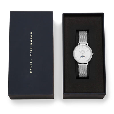 Daniel Wellington Watches Moonphase Watch 2-Hand 32mm Stainless Steel Band