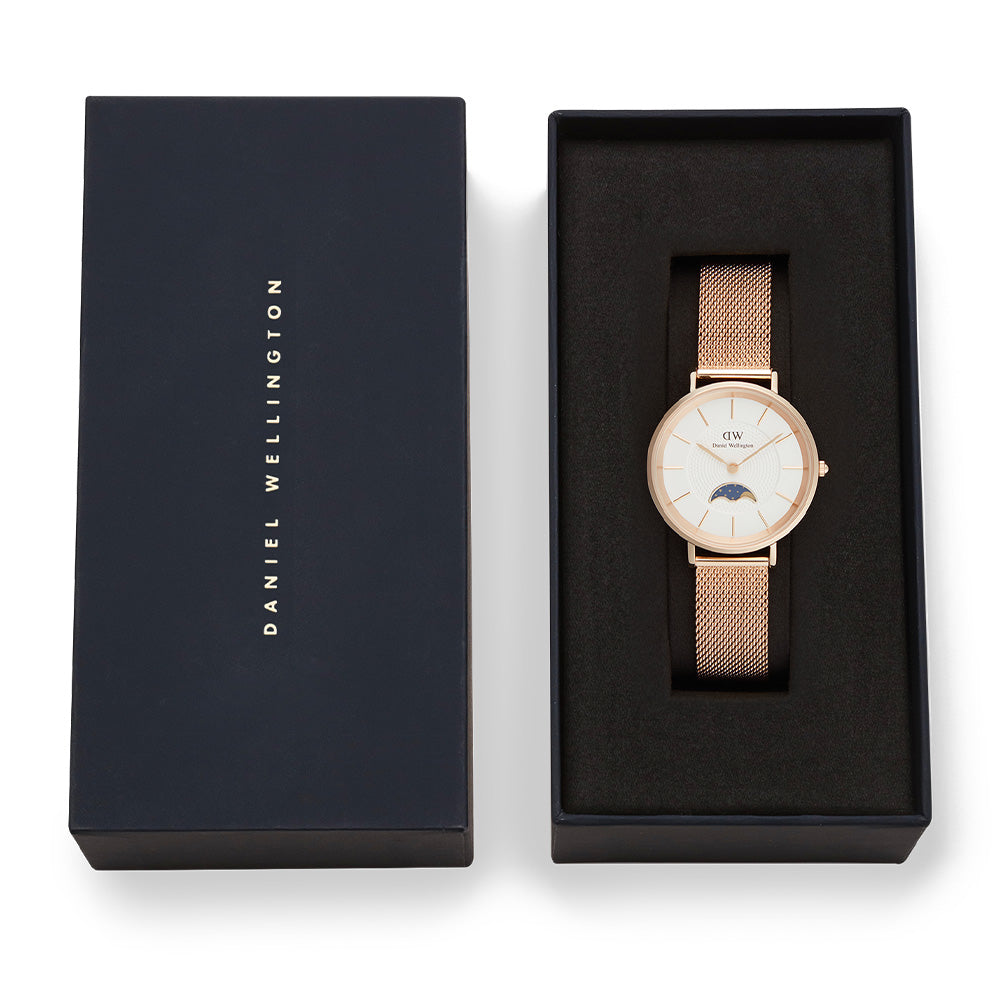 Daniel Wellington Watches Moonphase Watch 2-Hand 32mm Stainless Steel Band