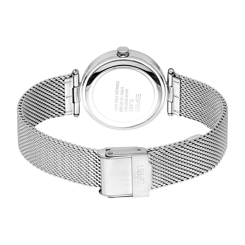 Esprit Autumn Mesh 3-Hand 30mm Stainless Steel Band