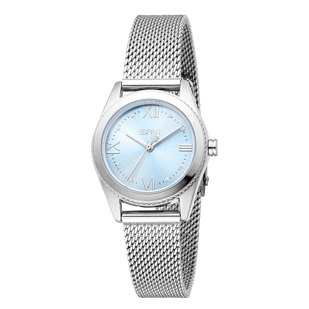 Esprit Emery Mesh 3-Hand 28mm Stainless Steel Band