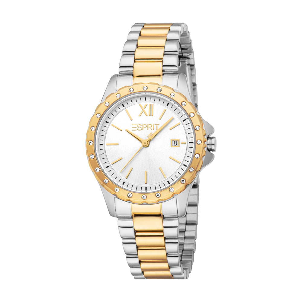 Esprit Julieta Date 32mm Stainless Steel Band