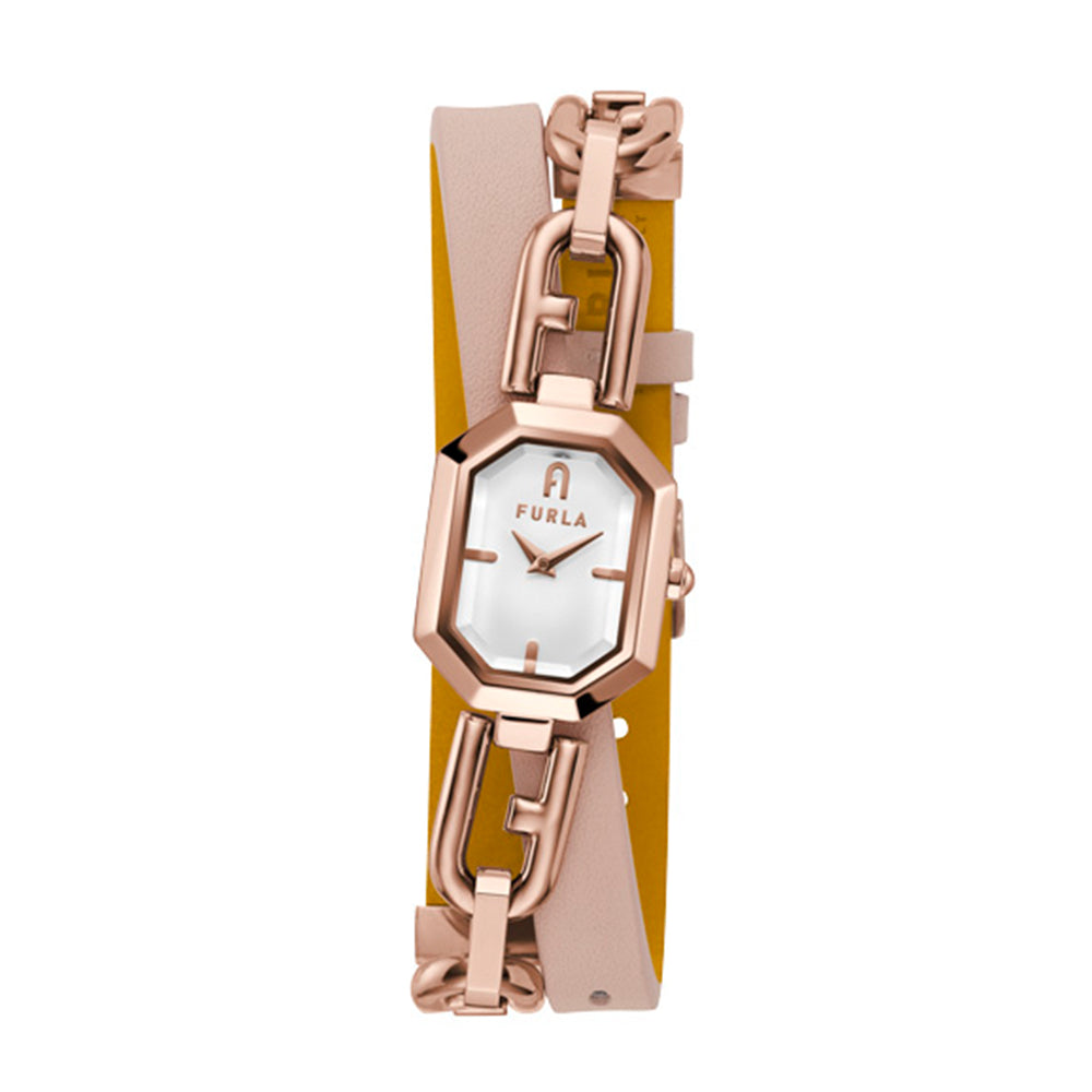 Furla Classic 3-Hand 25.6mm x 20mm Stainless Steel Band