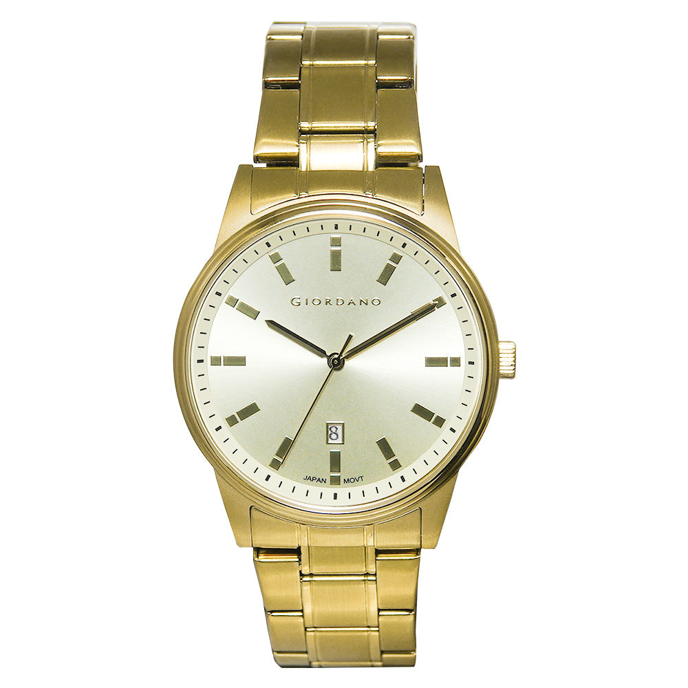 Giordano Classic Date 42mm Stainless Steel Band