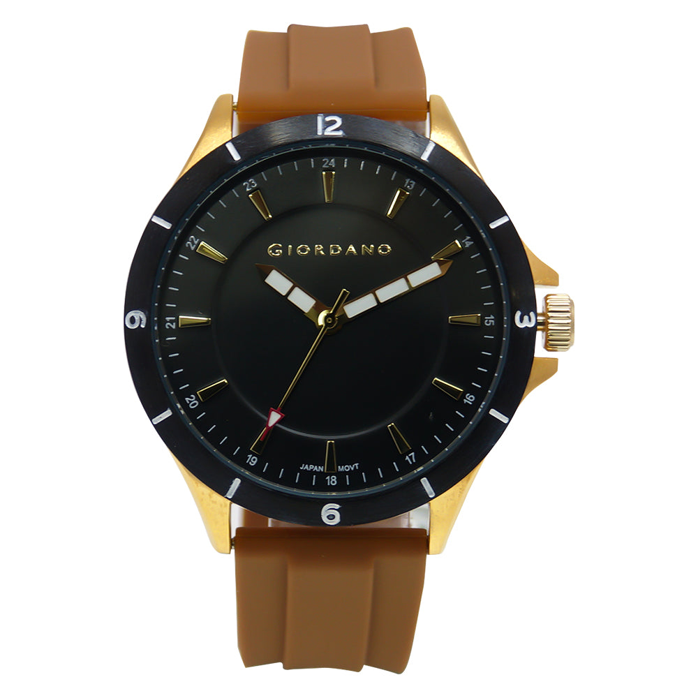 Giordano Sports 3-Hand 42mm Rubber Band