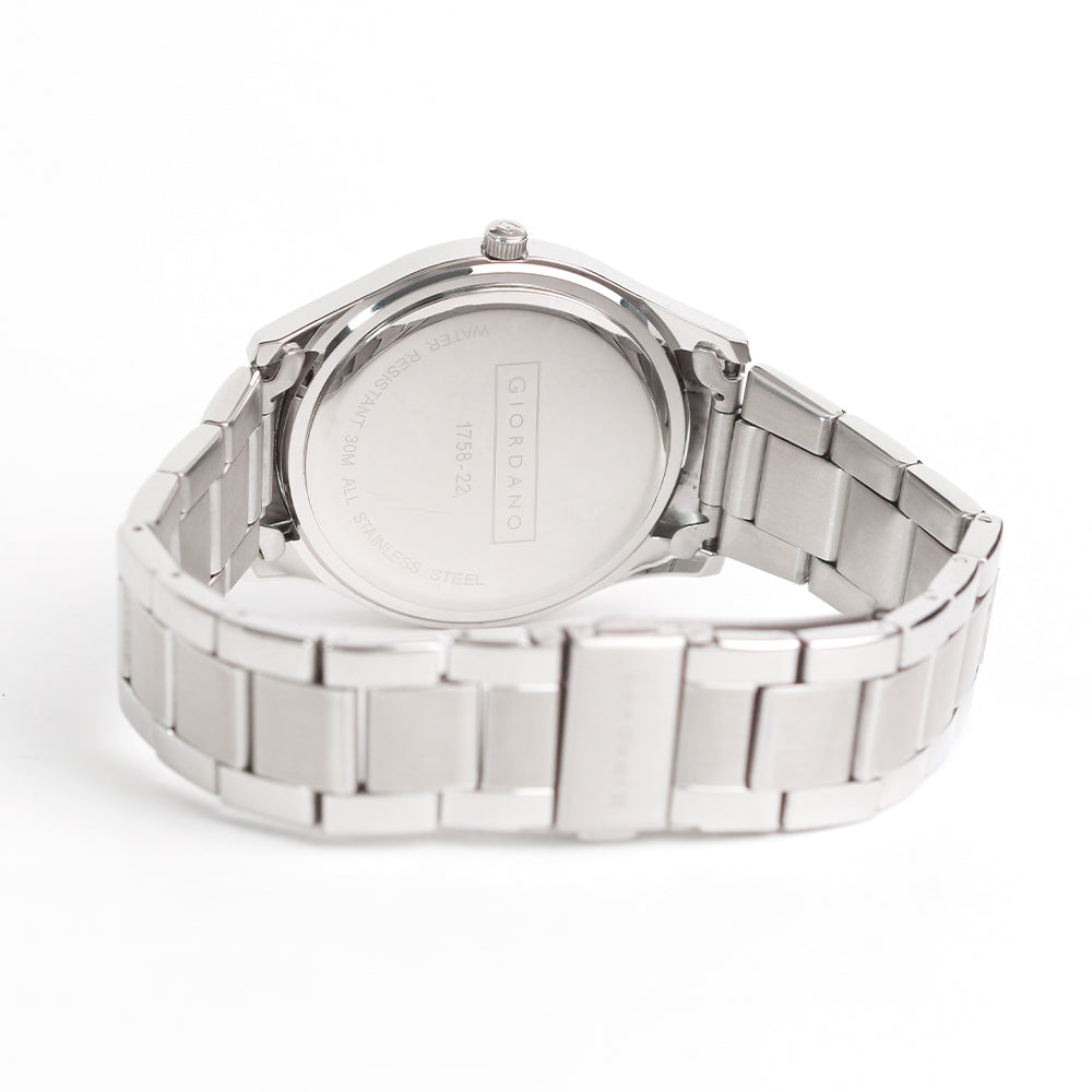 Giordano Classic-Men's 3-Hand 40mm Stainless Steel Band