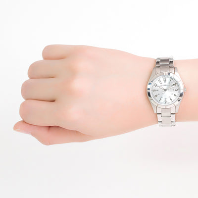 Giordano Classic-Ladies 3-Hand 40mm Stainless Steel Band