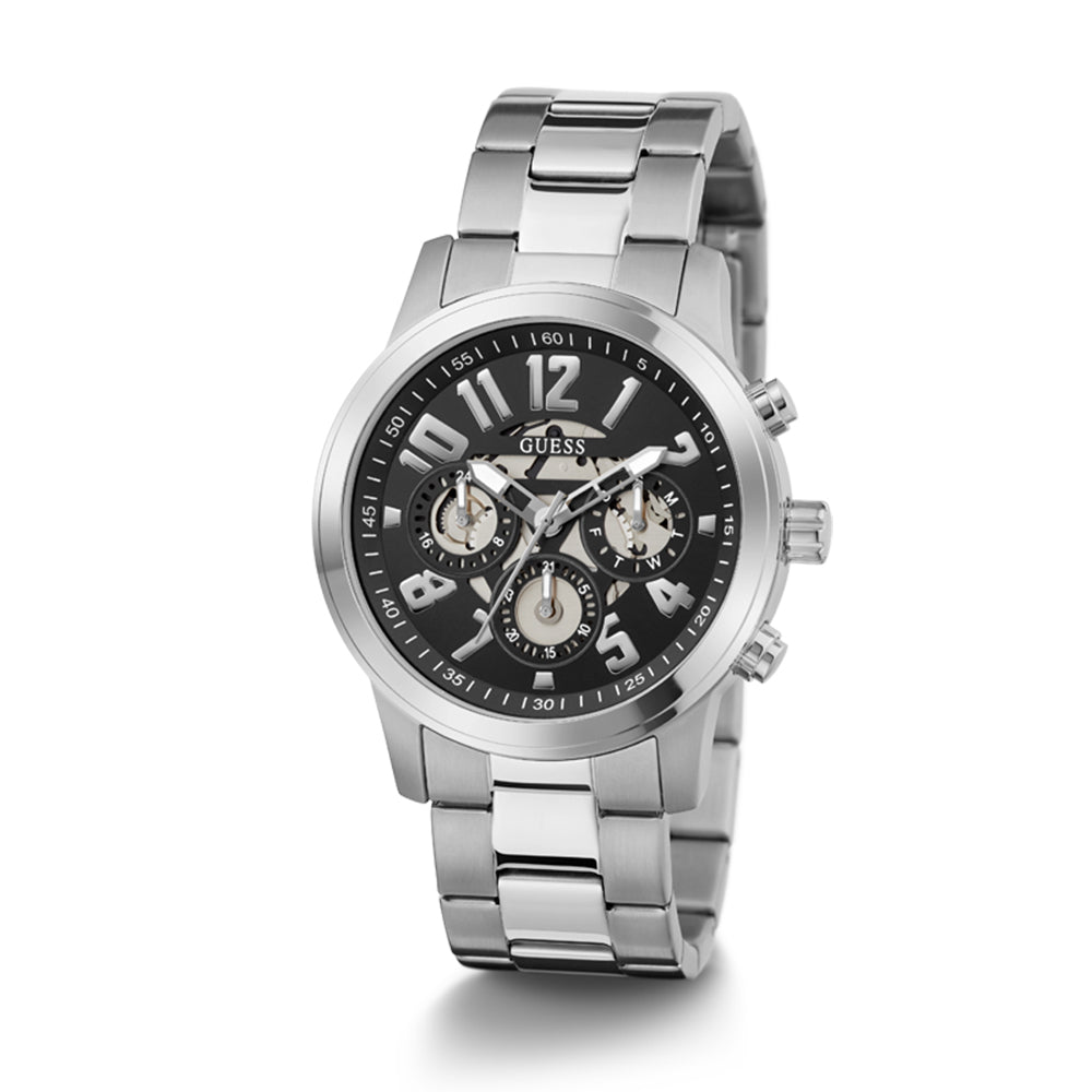 Guess Dress Multifunction 44mm Stainless Steel Band