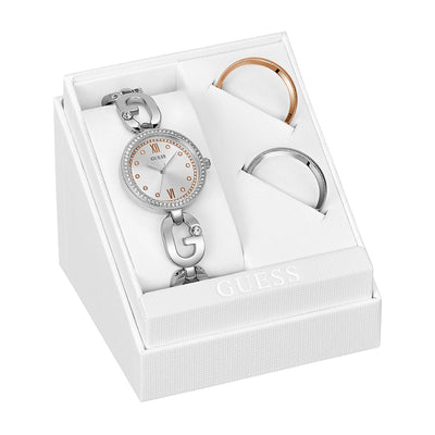 Guess Boxes Sets 3-Hand 30mm Stainless Steel Band