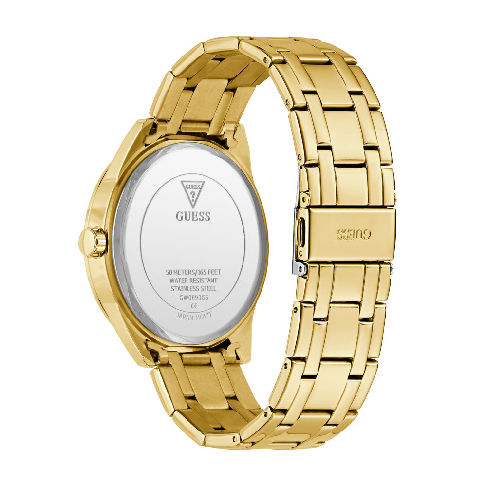 Guess Dress 3-Hand 44mm Stainless Steel Band