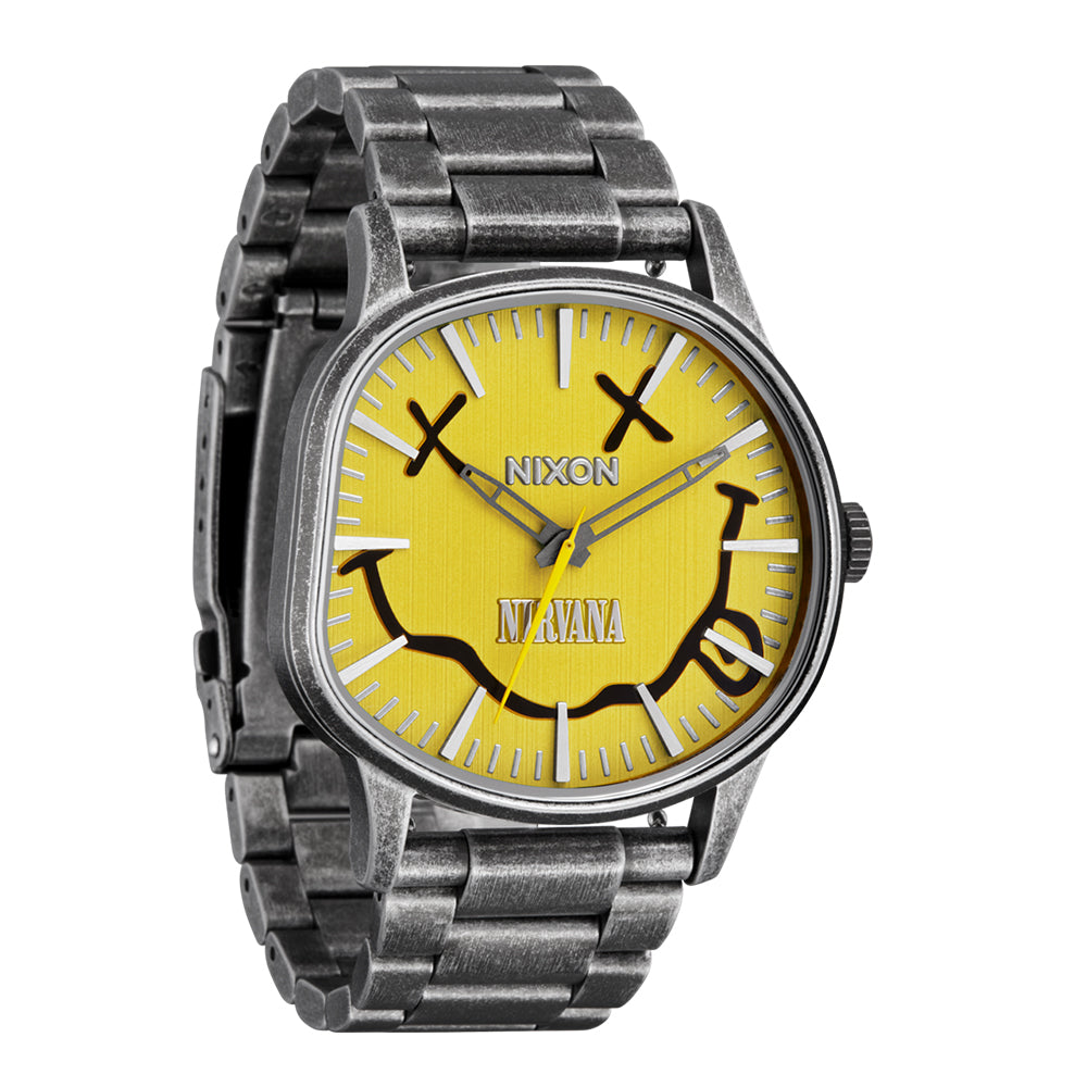 Nixon Sentry Nirvana Collection 3-Hand  Stainless Steel Band