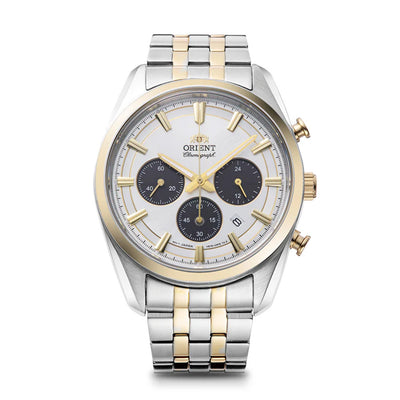 Orient Solar-Powered Chronograph 40mm Stainless Steel Band