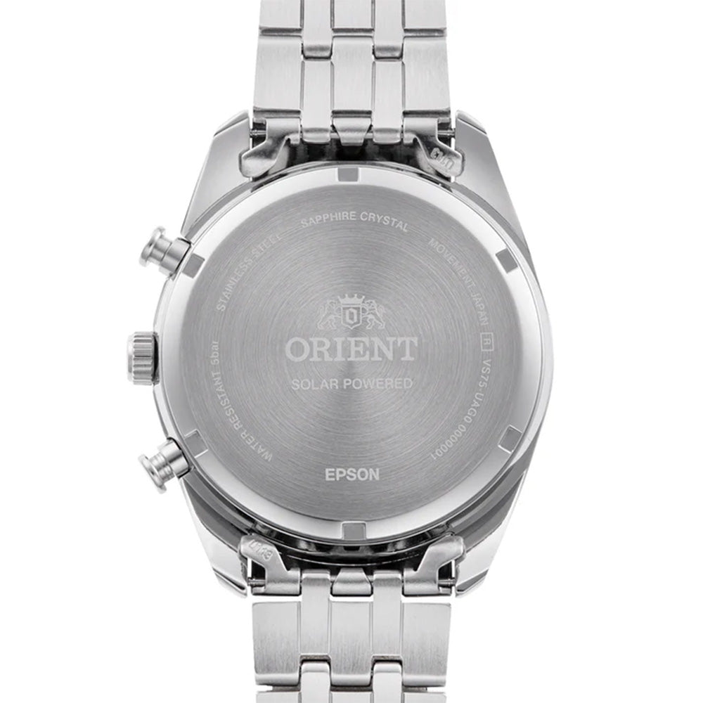 Orient Solar-Powered Chronograph 40mm Stainless Steel Band