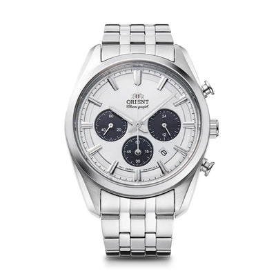 Orient Solar-Powered Chronograph 40mm Stainless Steel Band