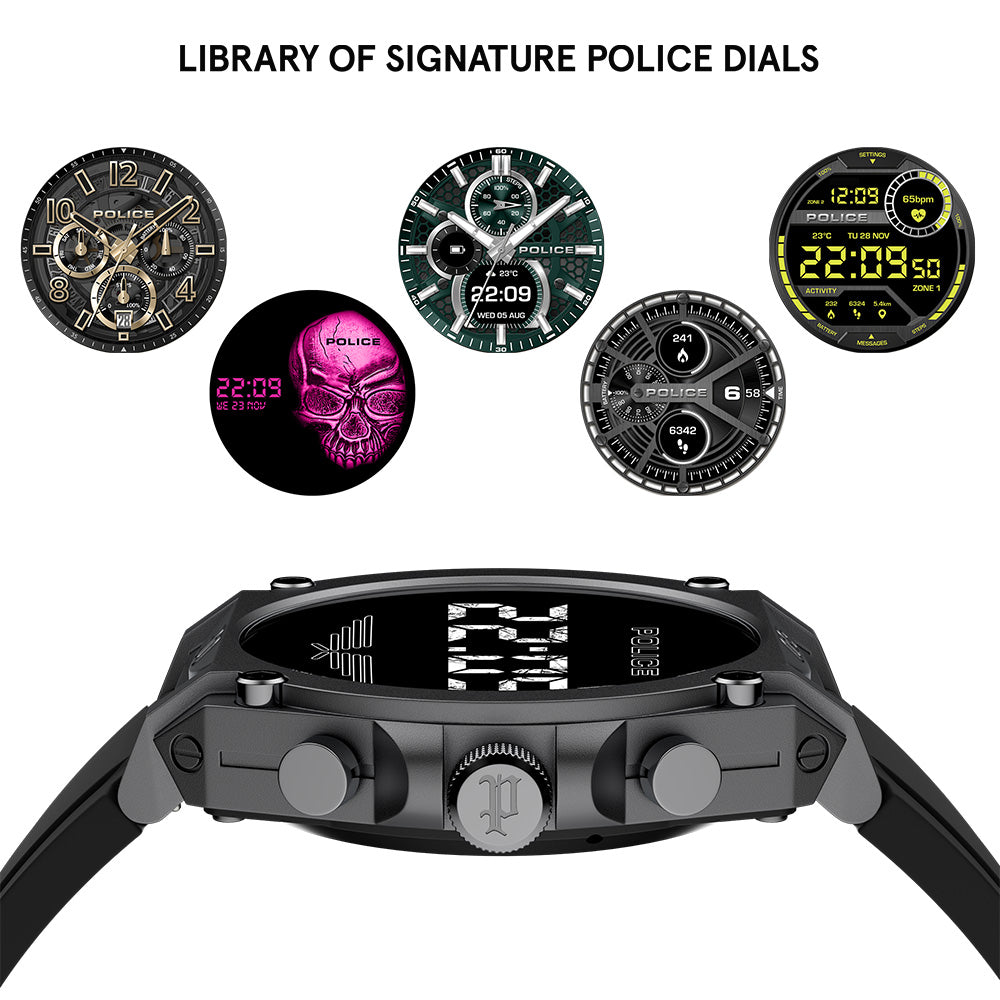 Police My Avatar Digital 45mm Rubber Band