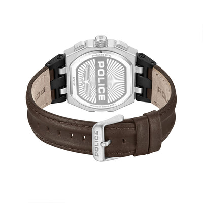 Police Shield Multifunction 45mm Leather Band