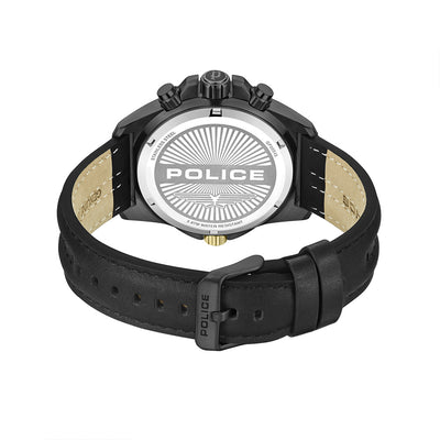 Police Electrical Multifunction 46mm Leather Band