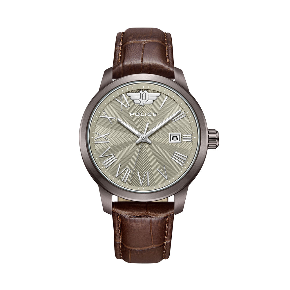 Police Raho Date 41mm Leather Band