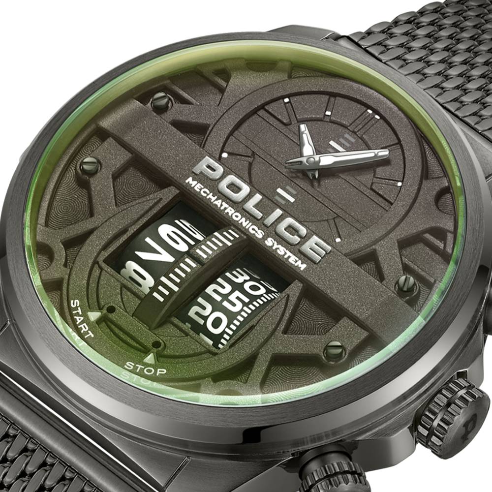 Police Rotorcrom  44mm Stainless Steel Band