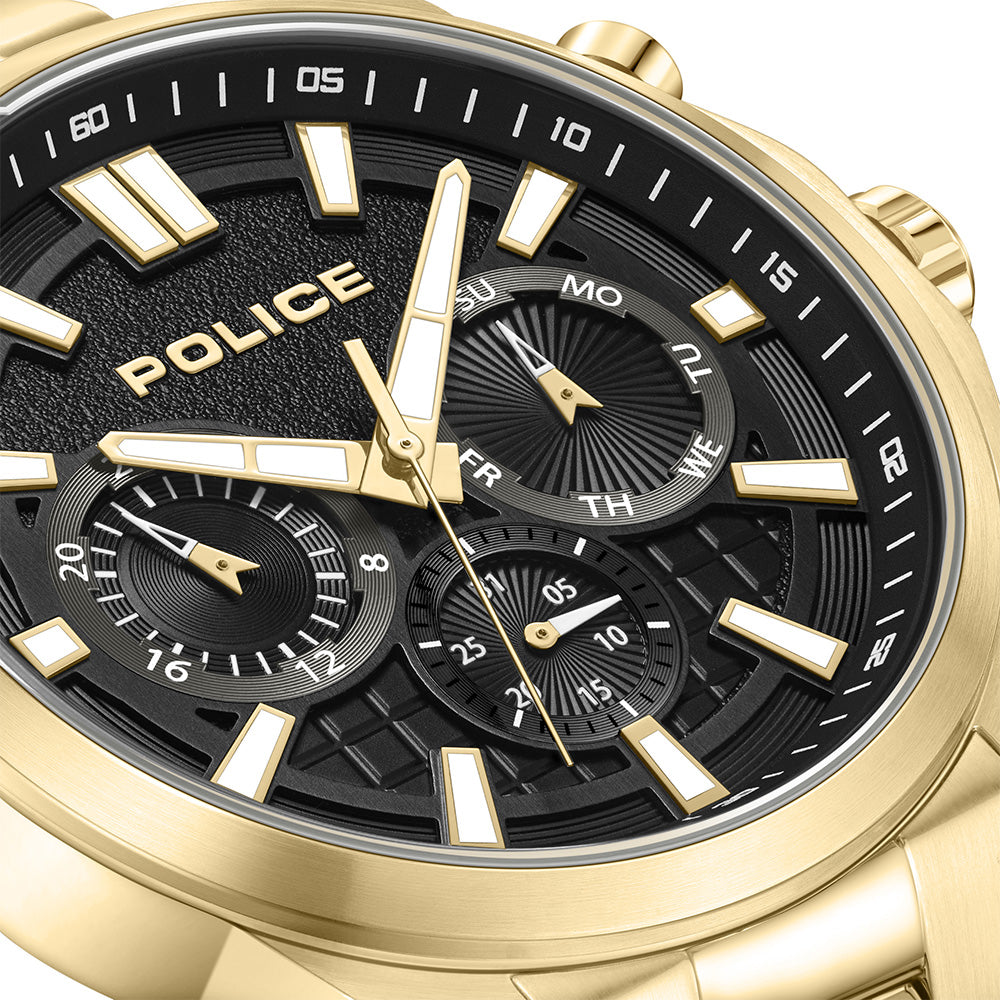 Police Rangy Multifunction 44mm Stainless Steel Band