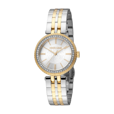 Roberto Cavalli Glam 3-Hand 30mm Stainless Steel Band