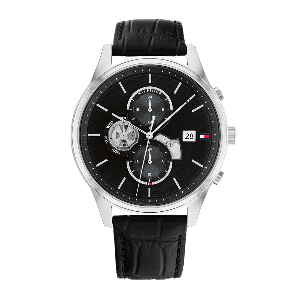 Tommy Hilfiger Weston Multifunction 44mm Leather Band