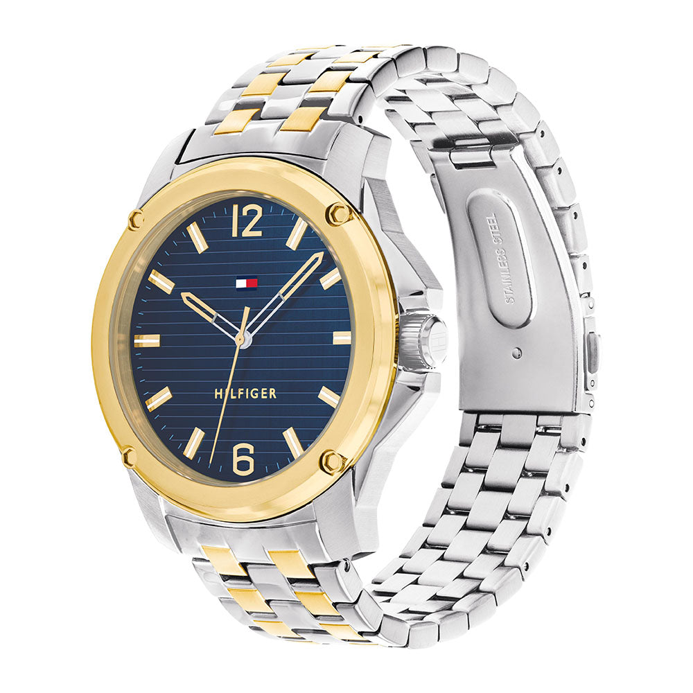 Tommy Hilfiger Jason 3-Hand 44mm Stainless Steel Band