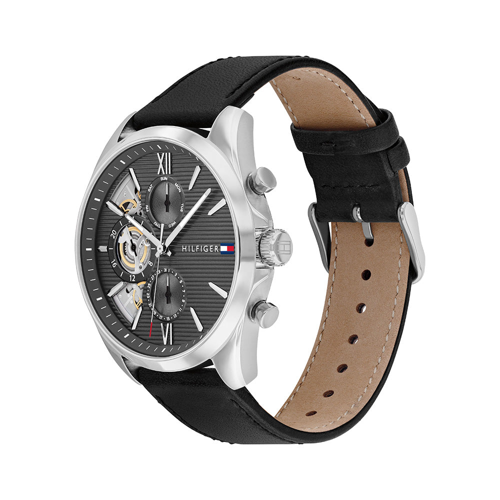 Tommy Hilfiger Baker Multifunction 44mm Leather Band