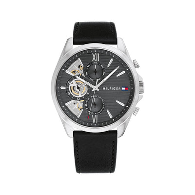 Tommy Hilfiger Baker Multifunction 44mm Leather Band