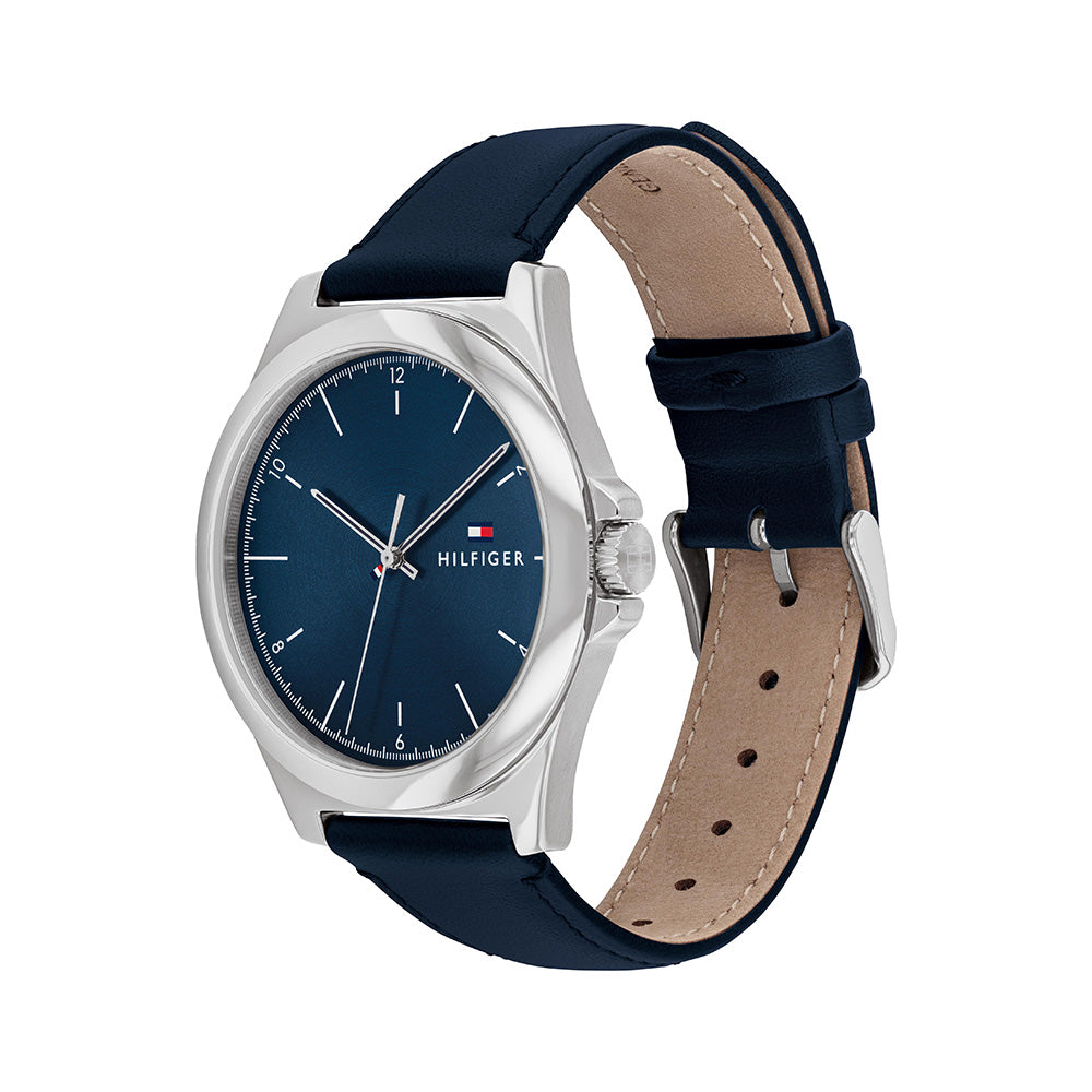 Tommy Hilfiger Norris 3-Hand 42mm Leather Band