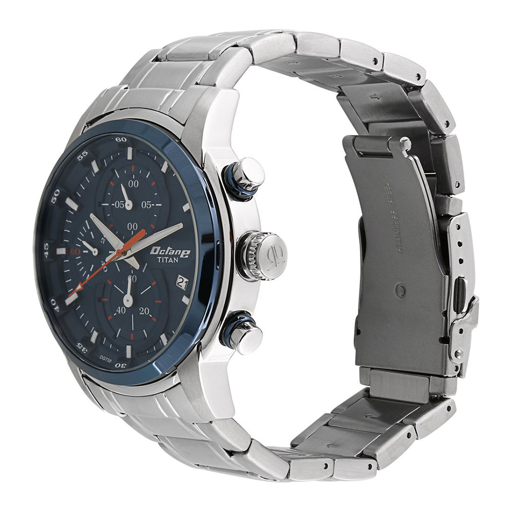 Titan Octane Chronograph 46mm Stainless Steel Band