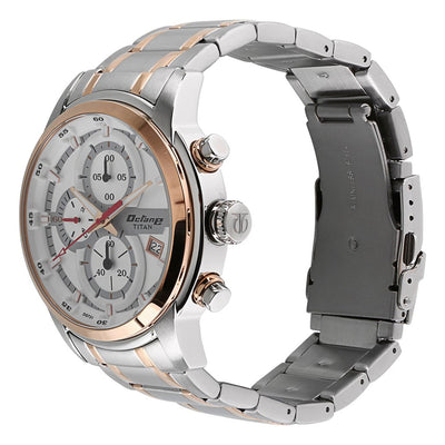 Titan Octane Chronograph 46mm Stainless Steel Band