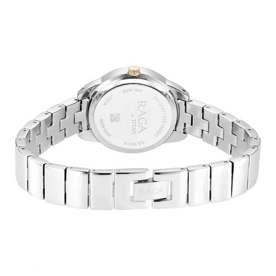 Titan Raga 3-Hand 27mm Stainless Steel Band