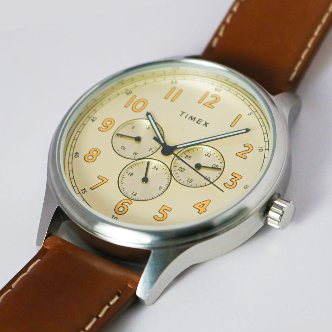 Timex Discoverer Multifunction 43mm Leather Band