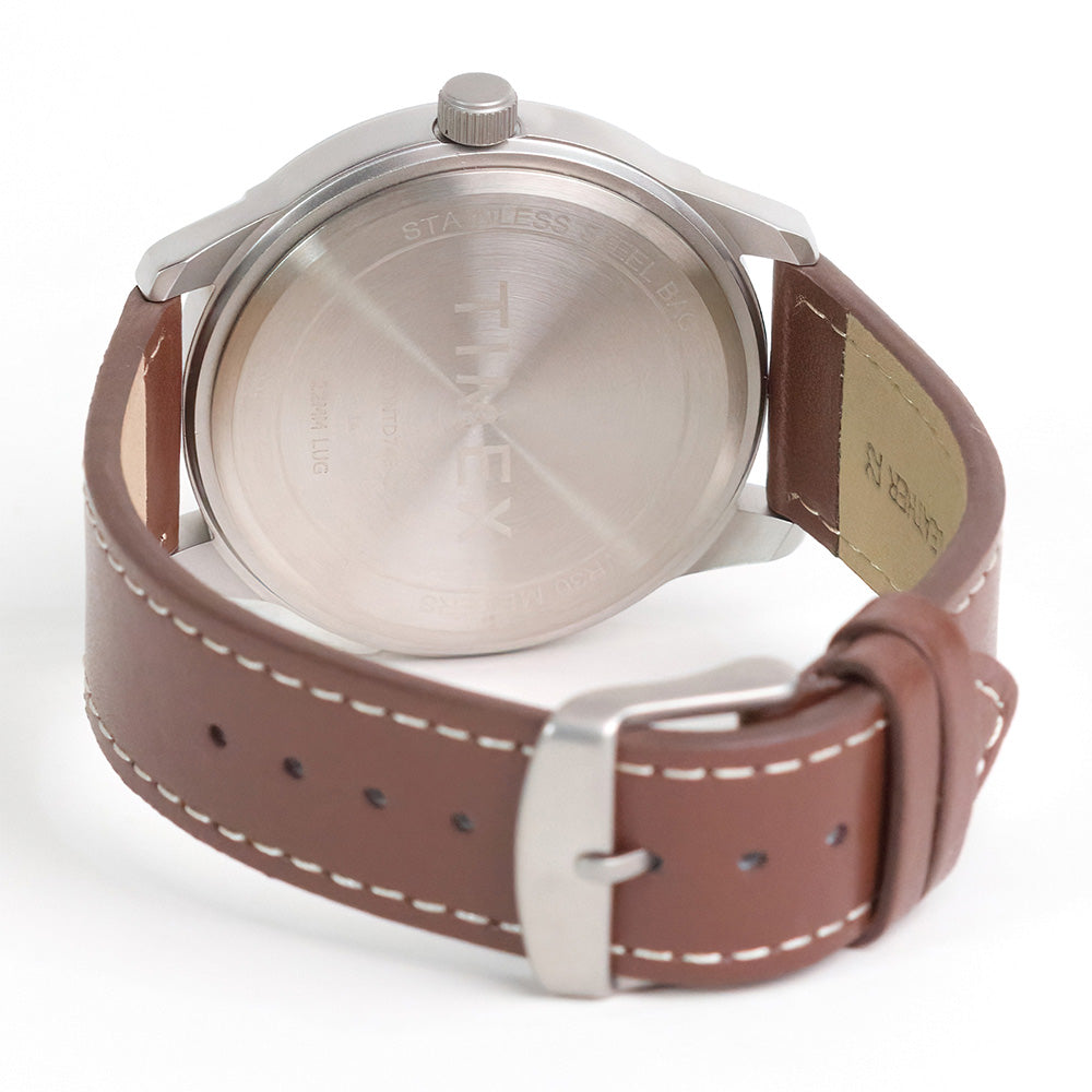 Timex Preston Day-Date 45mm Leather Band