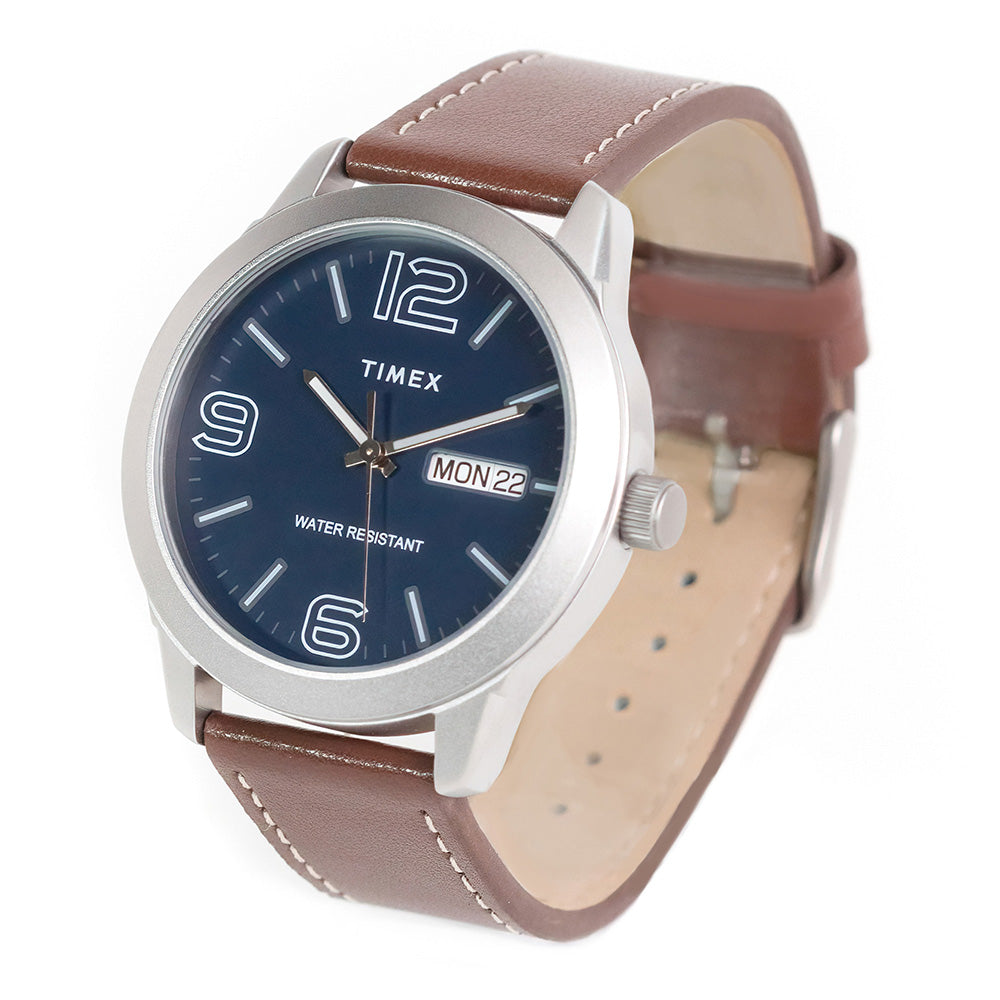 Timex Preston Day-Date 45mm Leather Band