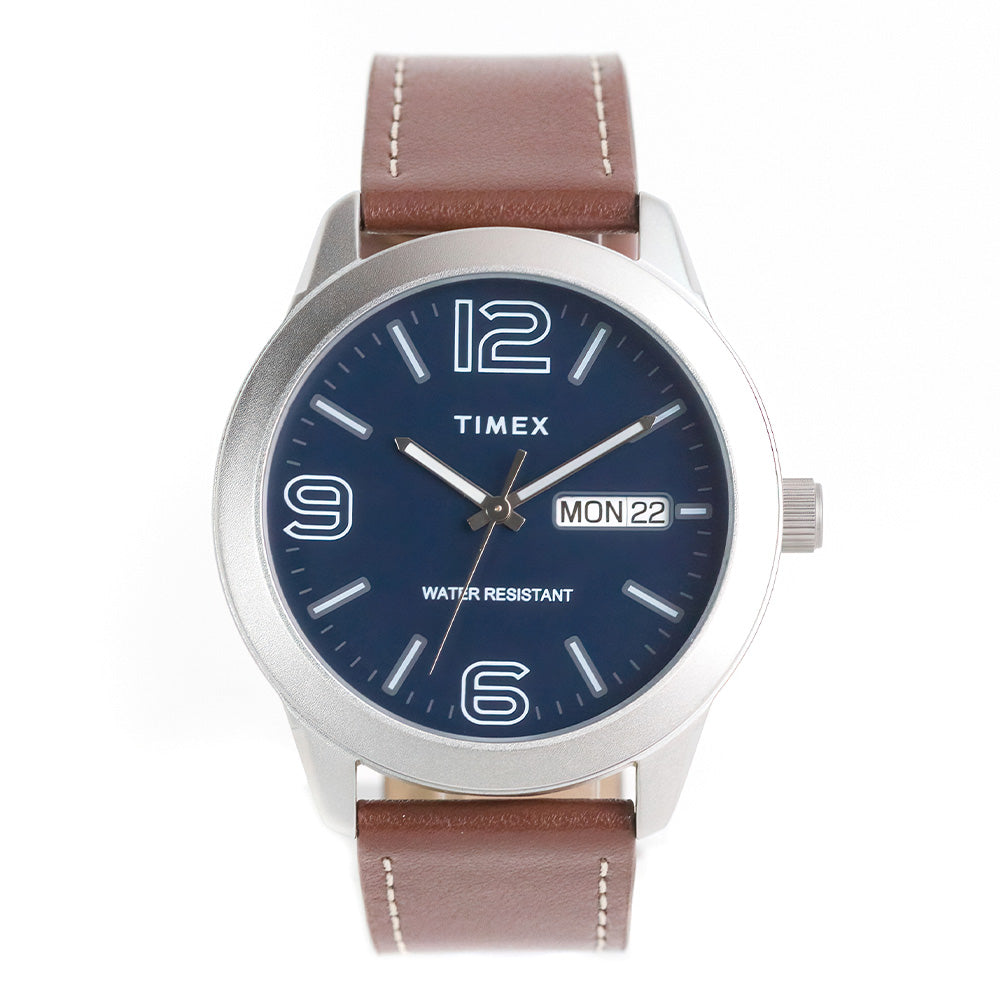 Timex Preston Day-Date 45mm Leather Band