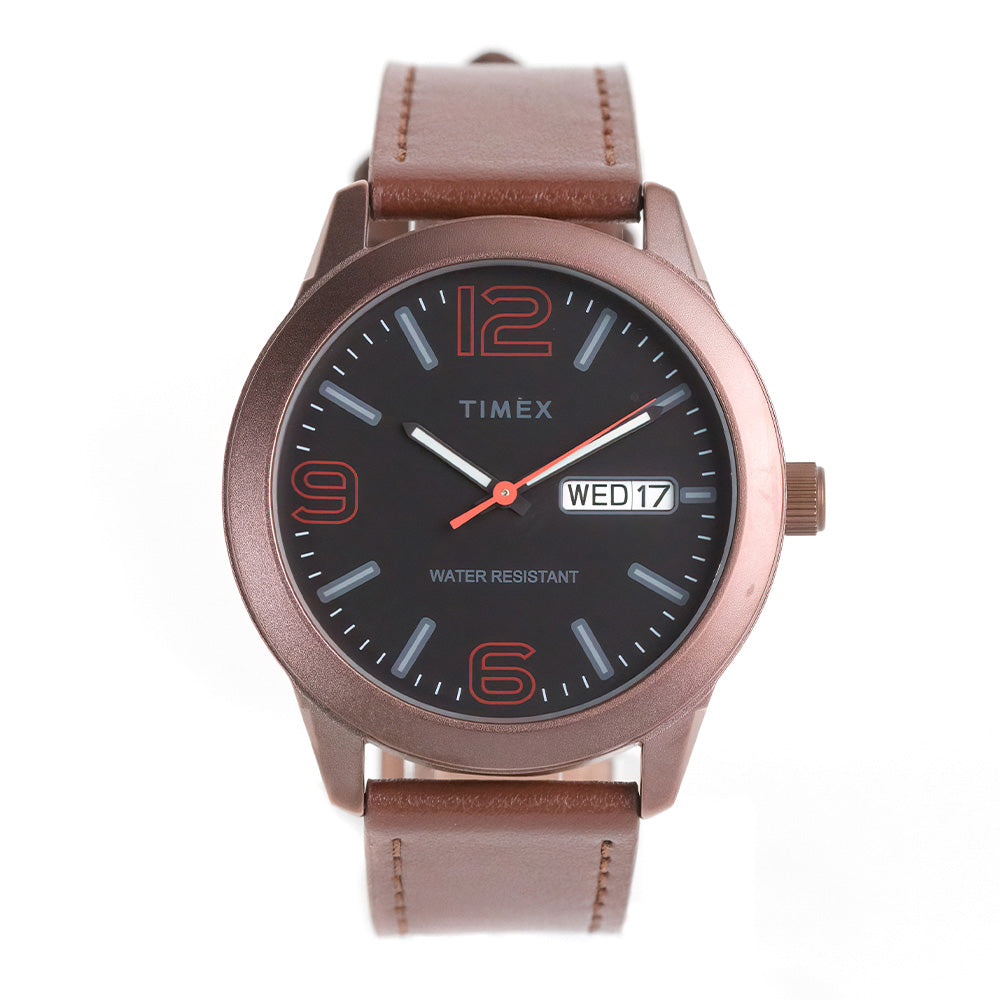 Timex Preston Day-Date 45mm Leather Band